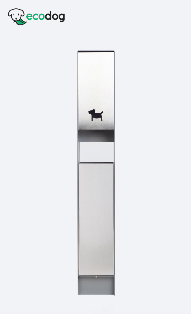 ecodog ecoURBAN spremnik s integriranim dispenzerom za ecodog papirnate vrećice – kompletno rješenje za pseći otpad u gradskim zonama